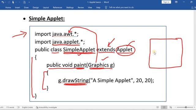 Applet basics || Applet Definition || A Simple Applet || APPLET Tag || Compiling & Running Applet смотреть онлайн