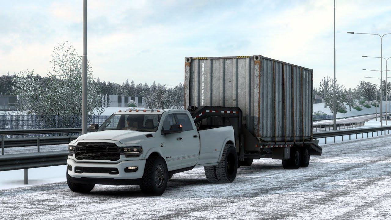 [ETS 2] RAM 3500 heavy pickup trucking on Euro смотреть онлайн