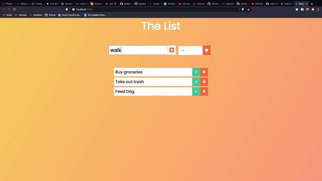 React TODO List смотреть онлайн