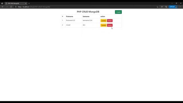 PHP CRUD MongoDB смотреть онлайн