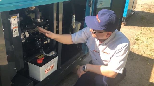 Дизельный компрессор AIRMAN PDS185SC смотреть онлайн