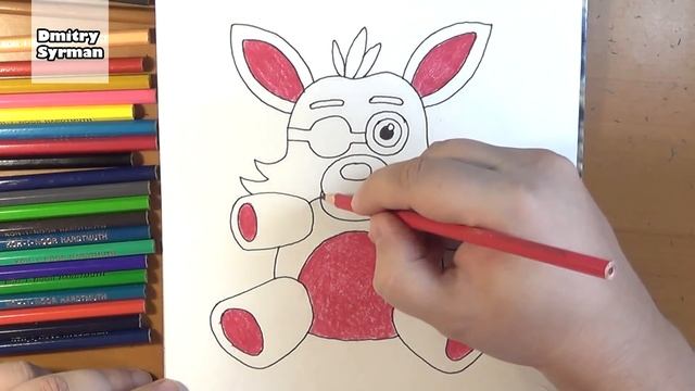How to draw Foxy Plush, FNAF, Как нарисовать плюшевого Фокси смотреть онлайн
