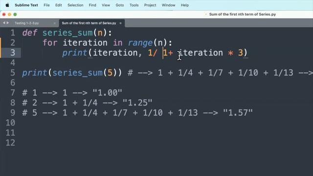 Codewars (Python?) | Sum of the first nth term of Series | kyu7 смотреть онлайн