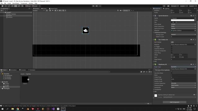 2D платформер Unity для начинающих - ДВИЖЕНИЕ ИГРОКА № 1 | Перевод | смотреть онлайн