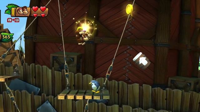 Donkey Kong Country: Tropical Freeze - All Mine Cart & Rocket Barrel Levels - No Damage смотреть онлайн