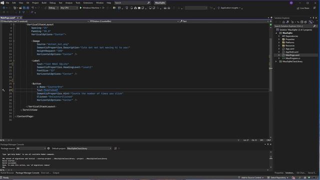 Use EF Core Migrations with SQLite in MAUI Project смотреть онлайн