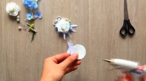 Красивые свадебные бутоньерки своими руками. Мастер-класс простой бутоньерка из фоамирана