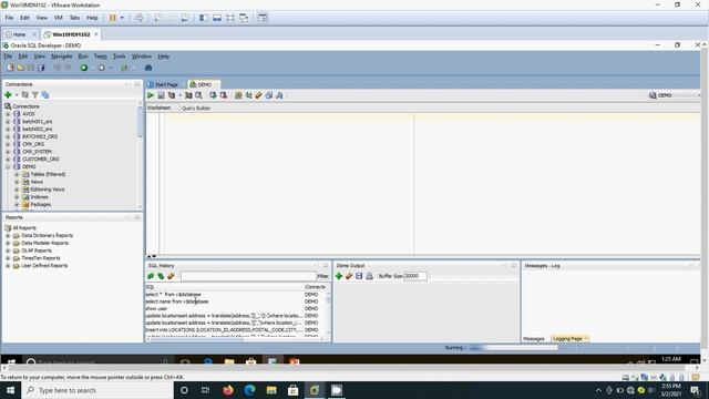 Verify connection information in Oracle. V$database. смотреть онлайн