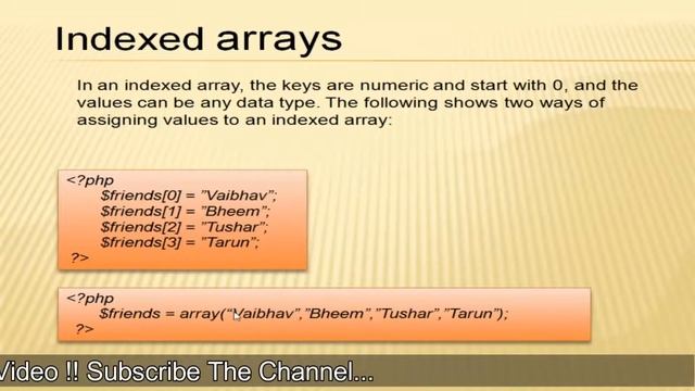 What is an ARRAY In Php [Hindi] | Types of ARRAY in Php [Hindi] | Php Tutorial #12 смотреть онлайн