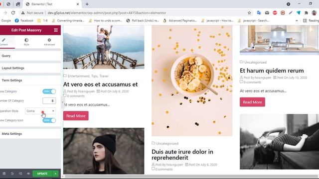 How to use widget Post Masonry смотреть онлайн