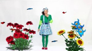 Зарядка с Юлькой. Разучиваем движения птицы. Детская зарядка.