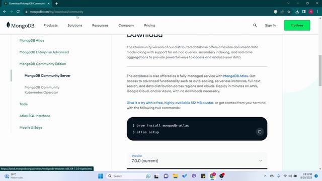 Install mongoDB and MongoDB Compass and MongoDB Shell (mongosh) on Windows смотреть онлайн