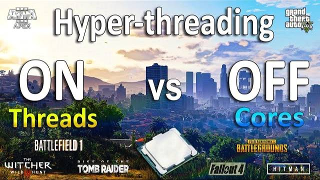 Hyper Threading ON vs OFF Test in 9 Games (i7 8700k) смотреть онлайн
