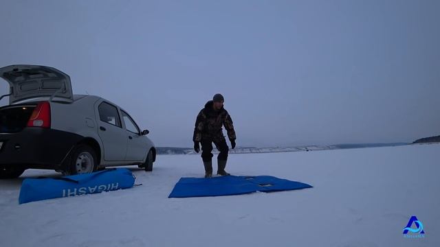 Пол в палатку. Зимняя рыбалка. Angara. смотреть онлайн