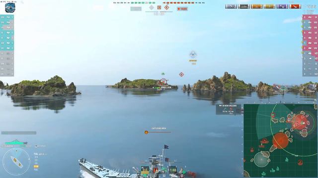 Cruiser Alaska: 8 ships destroyed - World of Warships смотреть онлайн