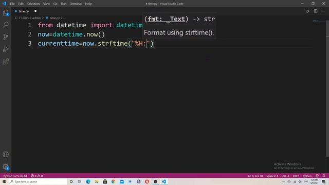 How to print current time in python #Roadto50subs смотреть онлайн