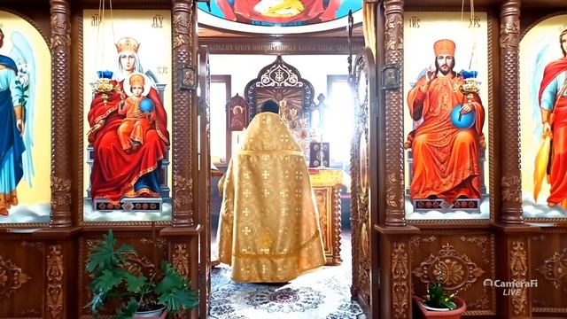 Храм Архистратига Божия Михаила с. Беловодское. Литургия 16.10.2022 смотреть онлайн