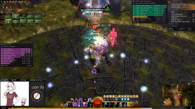 Gw2 [qT] Vale Guardian Kill 1:36 min Kill [6:24 min left] | OmegaHeal Chrono PoV смотреть онлайн