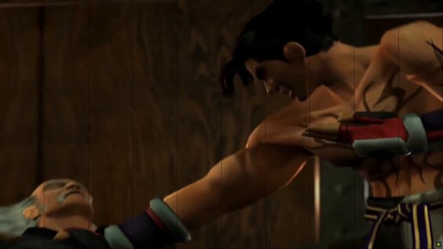 Tekken 4 Jin Kazama Story Battle With Kazyua Cutscene + Kazyua Mishima Story Battle