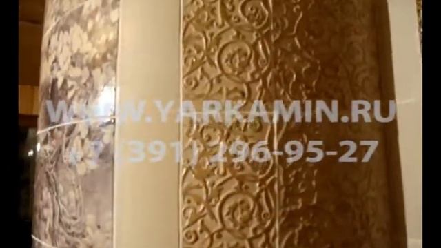 Изразцовый камин в п.Манский смотреть онлайн