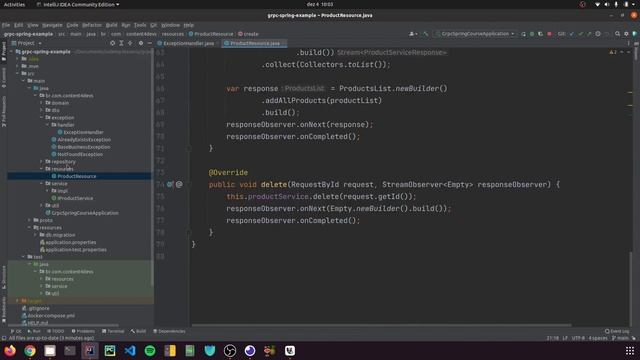 Apresentação do projeto desenvolvido no curso de Spring Boot e gRPC com Java смотреть онлайн