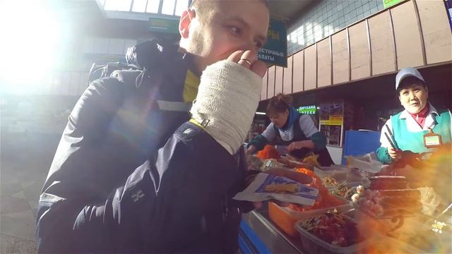 ЗЕЛЕНЫЙ БАЗАР И КАГАНАТ В АЛМАТЫ. Где и как покушать в Алмате бесплатно | ALMATY, KAZAKHSTAN смотреть онлайн