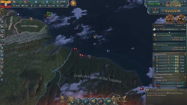 [16] Victoria 3 | Grand Colombia - Achievement Run | patch 1.5.13 смотреть онлайн