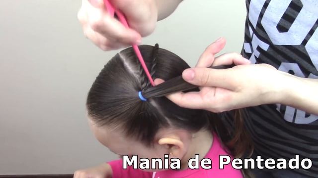 Penteado Infantil fácil de ligas para cabelo solto ou com amarração смотреть онлайн