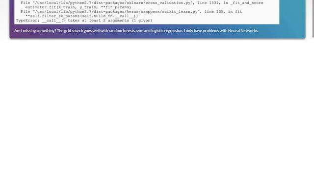 GridSearch with Keras Neural Networks смотреть онлайн