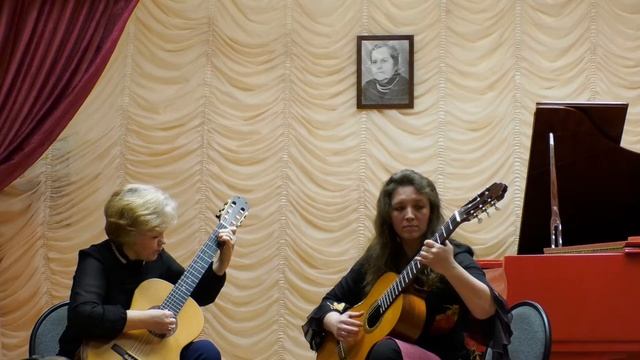 Дуэт гитаристов Шеина В.В. Гудкова А.С.- С.Руднев "Очи черные" смотреть онлайн