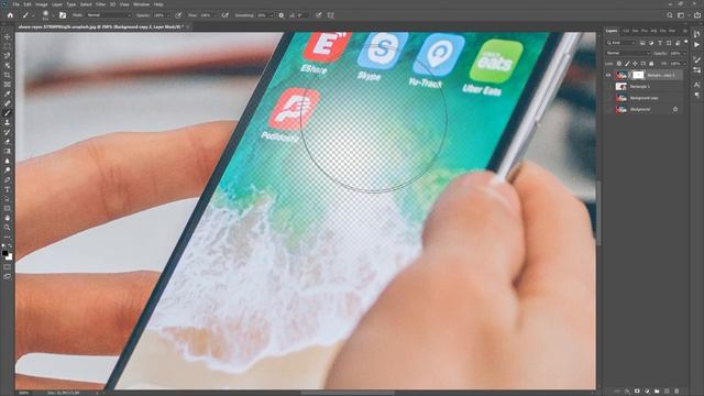 Add any photo to iPhone Screen - Photoshop Mockup Tutorial смотреть онлайн