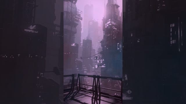 Mobile Live Wallpaper [1080 x 1920] — Purple-Haze City ["Blade Runner" Inspired] смотреть онлайн