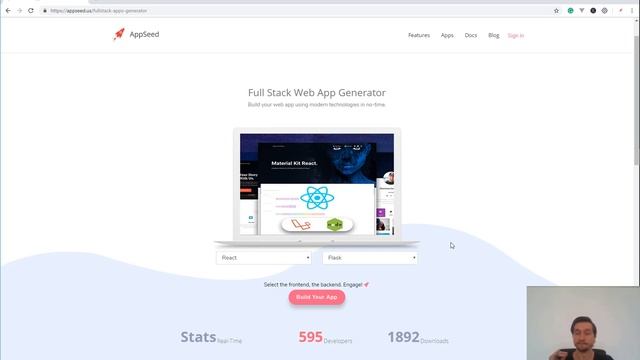 App Generator - React, Vue.js Full-Stack App Generator | AppSeed смотреть онлайн