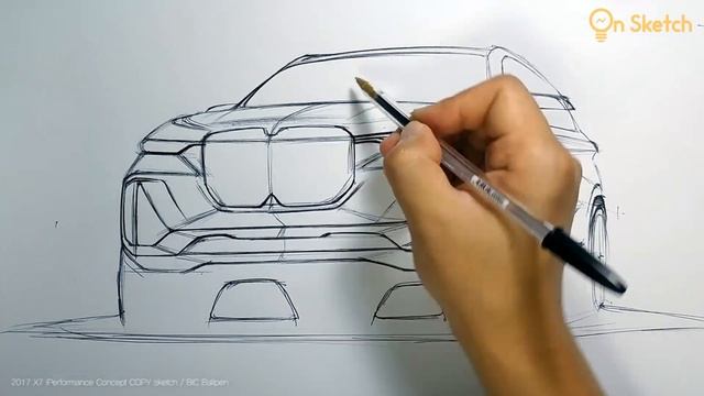 온스케치 CAR SKETCH - "2017 X7 iPerformance Concept COPY Sketch" (BIC Ballpen) смотреть онлайн