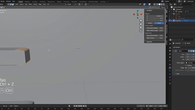 Как исправить работу с bevel в Blender смотреть онлайн