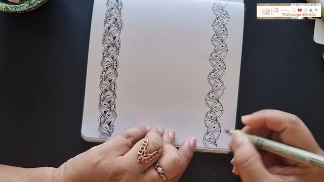 How to Draw Tangle Flux-Ing | AishTangles | Zentangle Patterns | 2021 смотреть онлайн