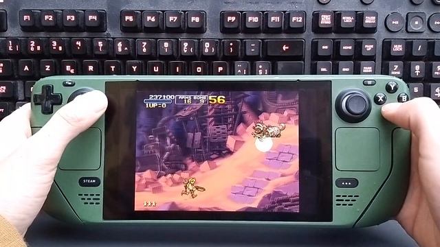 Playing 'METAL SLUG X' On a Steam Deck + Hunter Green Steam Deck Skin смотреть онлайн