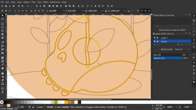 Create a Flat Design Flower Growing from Skull with Inkscape смотреть онлайн