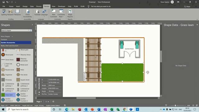 Garden Plan in Microsoft Visio. Garden Plan смотреть онлайн