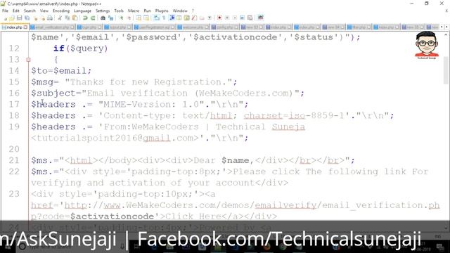 Code WalkThrough | Email Address Verification using PHP & MYSql | Live Demo | Part-2 ?? смотреть онлайн