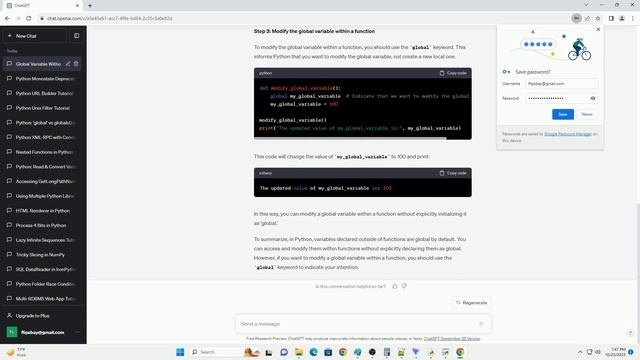 Python How can I make this variable global without initializing it as global смотреть онлайн