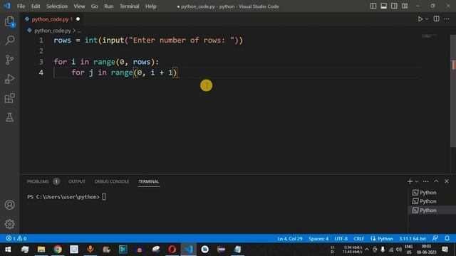 Python Program #49 - Print Floyd's Triangle in Python смотреть онлайн