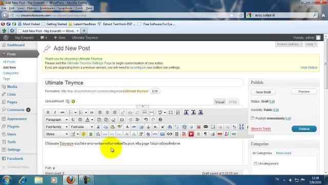 Wordpress - Tinymce смотреть онлайн
