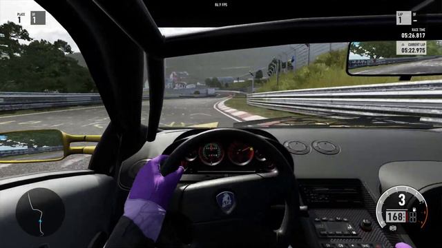 Forza Motorsport 7 - Lamborghini Diablo full lap at Nurburgring смотреть онлайн