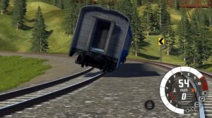 Локомотив, Электричка,Вагон,Поезд в игре BeamNG