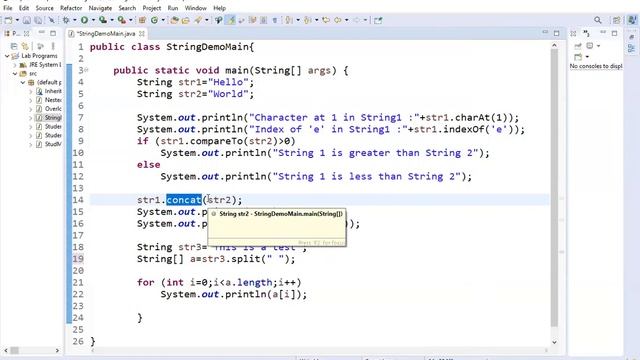 CORE JAVA - P7 CSE61 String Class Methods (CSE Department) смотреть онлайн