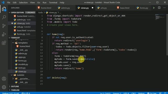 #23 Delete todos | Django tutorial in Hindi смотреть онлайн