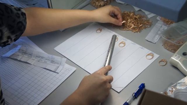 Замеры размеров ювелирных колец. Производство ювелирных украшений NEWGOLD. смотреть онлайн