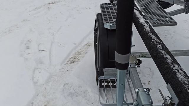 Дооснащение лодочного прицепа роликовой системой и ступенями. смотреть онлайн