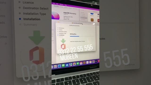 Apple MacBook Air M1 2020 installation Apple Mac OS Monterey and Microsoft Office 2022 and 2023 FSD смотреть онлайн